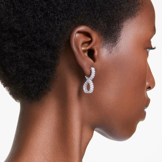 Swarovski 'Hyperbola' Women's Base Metal Drop Earrings - Silver 5684047 - Image 5