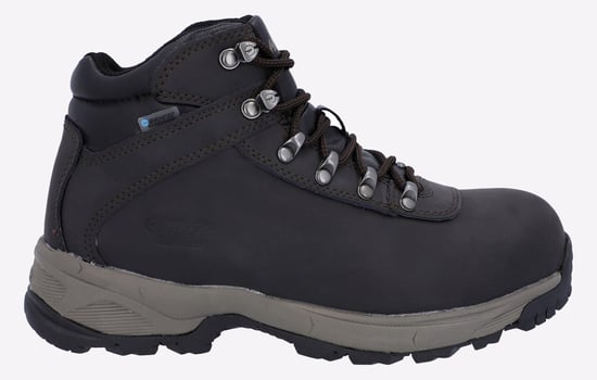 Hi-Tec Eurotrek Lite Waterproof Faux Leren Dames Donkerbruine Wandelschoenen - Image 1