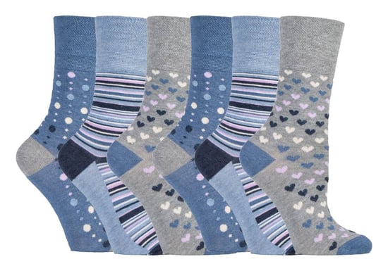 Sock Shop Gentle Grip - 6 Pairs Ladies Non Elastic Bamboo Socks - SOLRM35 - Image 1