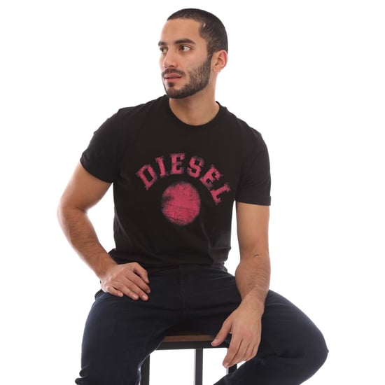 Men's Diesel T-Diegor 9-F T-Shirt in Black - Image 4