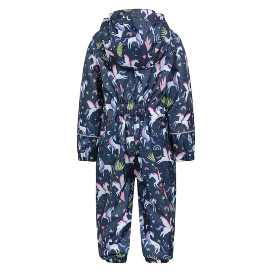 Mountain Warehouse Baby Unicorn Rain Suit (Blue/Pink/Green) - Image 2