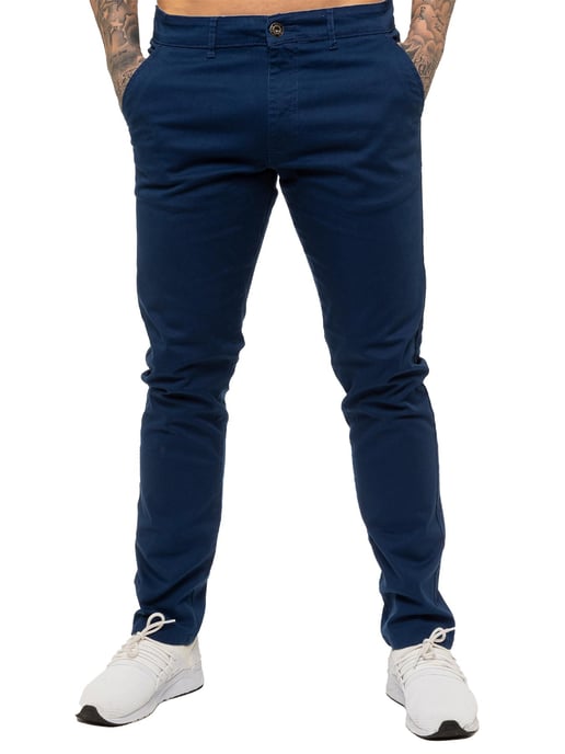 Enzo Heren Slim Fit Stretch Chino - Image 2