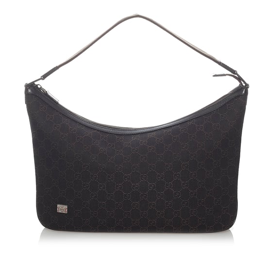 Vintage Gucci GG Canvas Shoulder Bag Brown