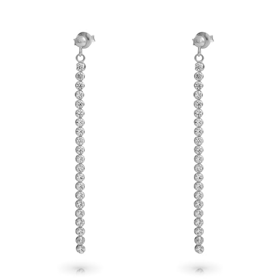 Orphelia 'Glitter' Women's 925 Sterling Silver Drop Earrings - Silver ZO-7548