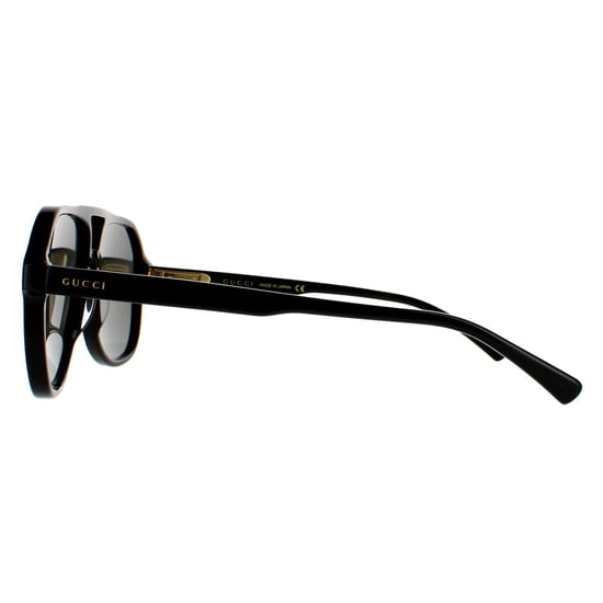 Gucci Aviator Mens Black Grey Sunglasses