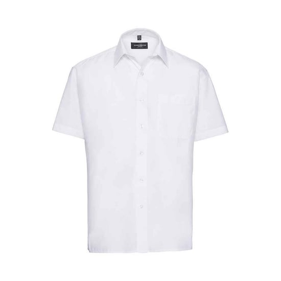 Russell Collection Mens Poplin Easy-Care Shirt (White)