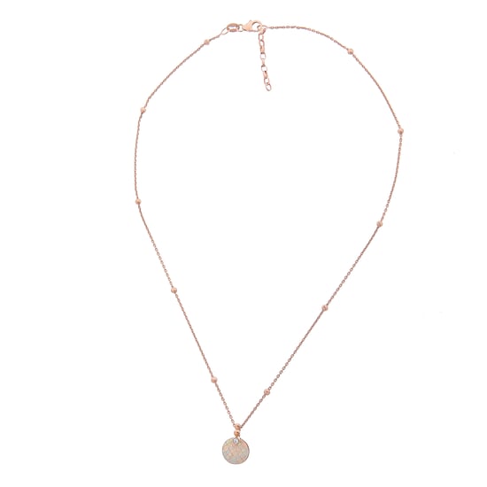 Orphelia 'Vera' Dames 925 Sterling Zilver Ketting met Hanger - Roze ZH-7231/RG - Image 1