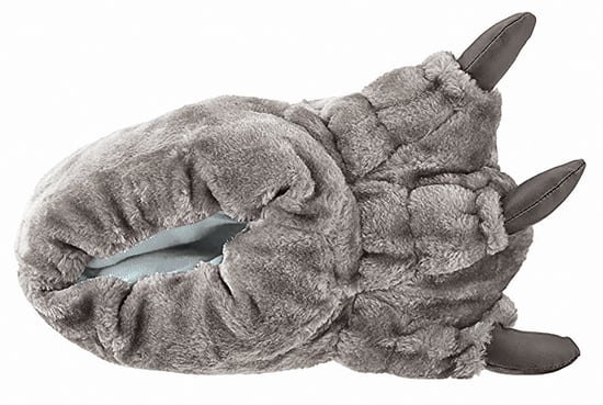 Kids Novelty 3D Monster Feet Plsh Slippers | Gift for Children - Grey - Image 2