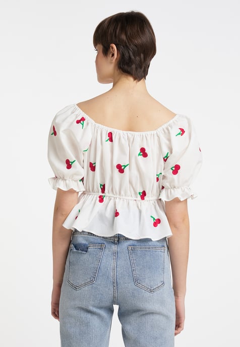 myMo Geborduurde Geknoopte Blouse osha - Image 3