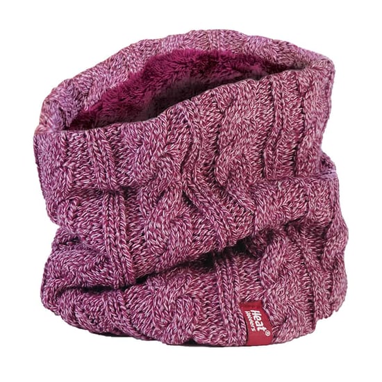 Heat Holders - Tjock kabelstickad fleecefodrad halsvärmare för damer - Image 1