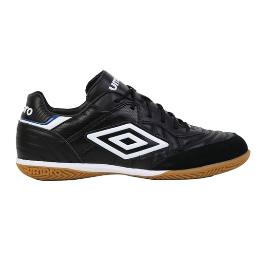 Umbro Mens Speciali Eternal Team Nt Leather Trainers (Black/White/Royal Blue) - Image 4