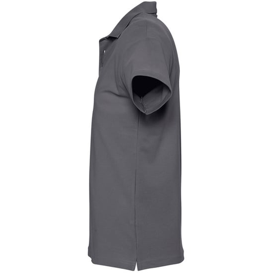 SOLS Heren Lente II Korte Mouw Zwaarlijvig Poloshirt (Muisgrijs) - Image 3
