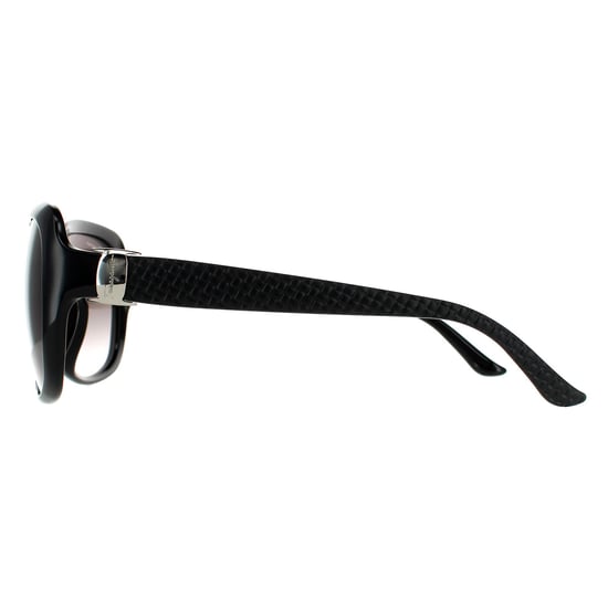 Salvatore Ferragamo Rectangle Womens Black Grey Gradient Sunglasses