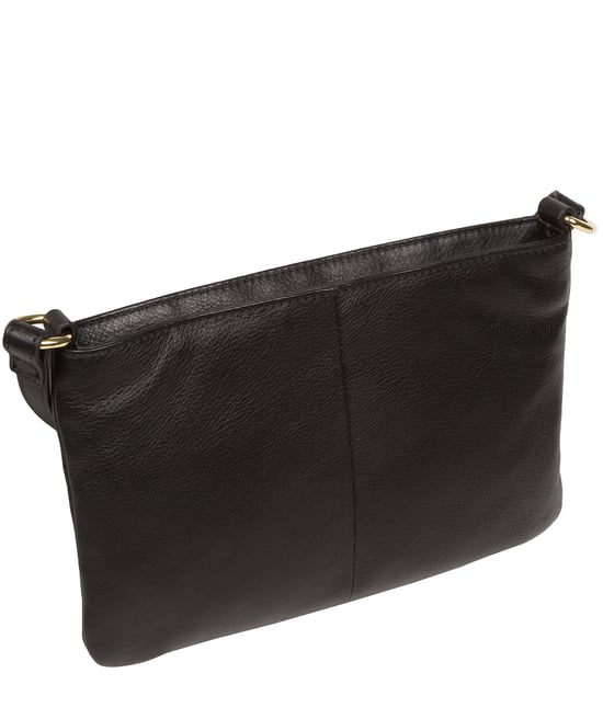 'Jess' Black Nappa Leather Cross Body Bag