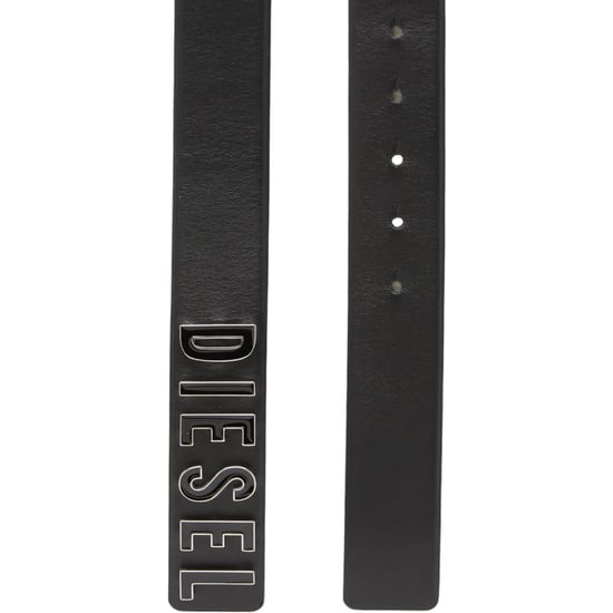 DIESEL B Letter Womens Leather Belt Black
