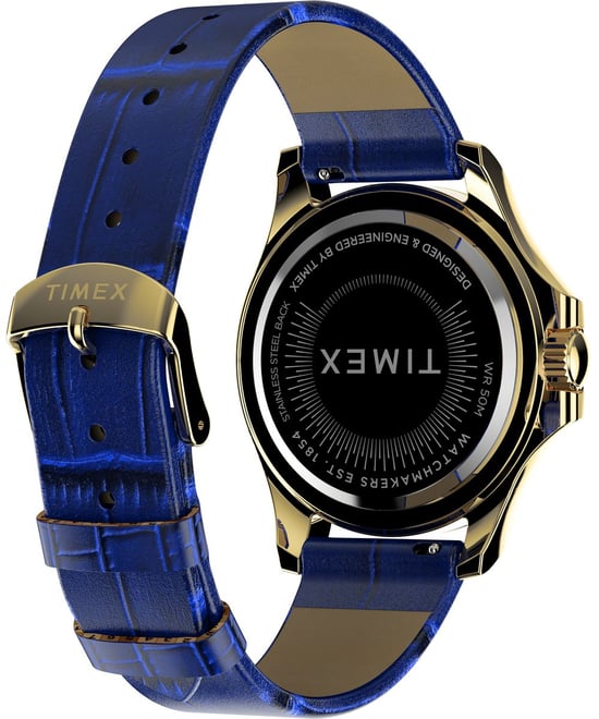 Timex Kaia Dames Blauwe Horloge TW2W10800 - Image 4