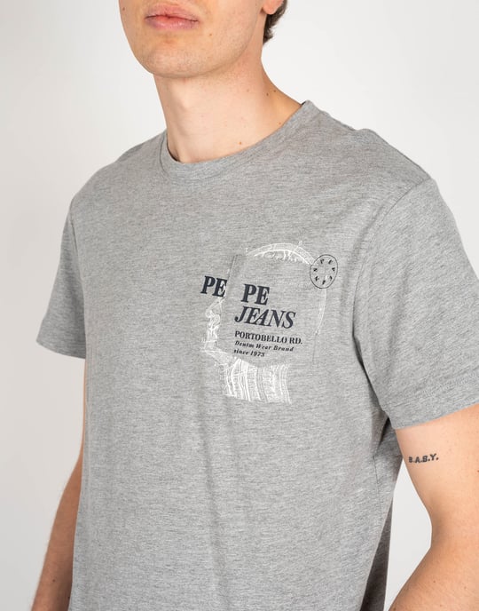 Pepe Jeans T-shirt Sergio Men's Grey
