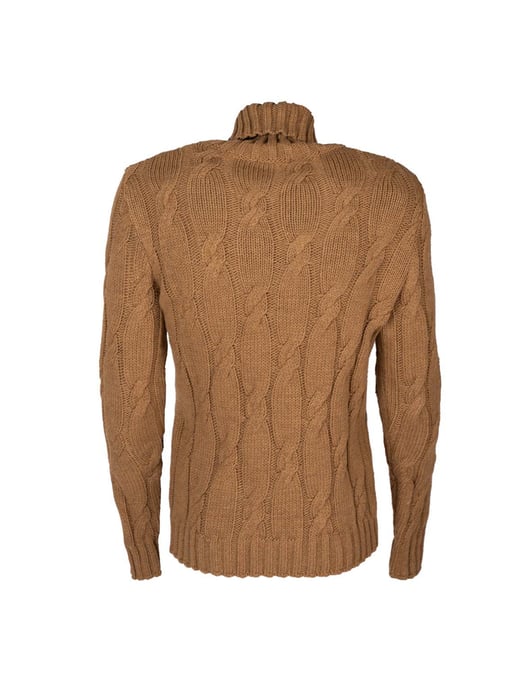 Xagon Man Pullover Turtleneck Men's Beige - Image 6