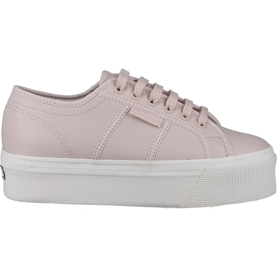 Superga 2790 Leather Women's Pink Almond Trainers - Image 4