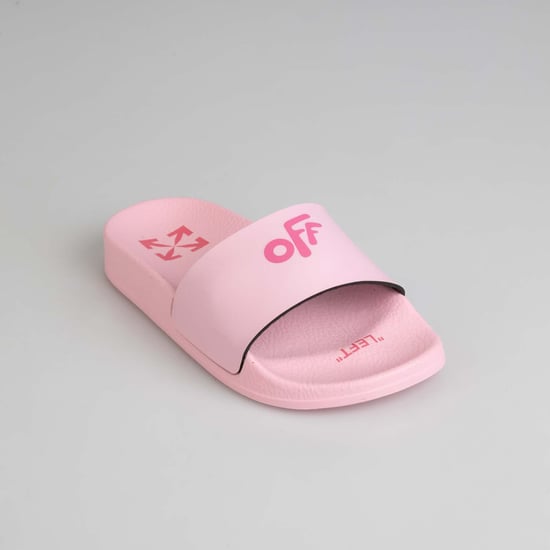 Girl's Off White Juniors Pool Sliders in Pink