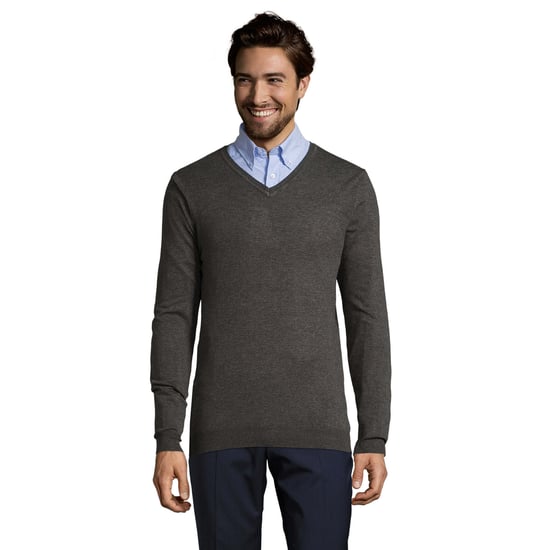 SOLS Mens Glory Sweater Top (Charcoal Melange) - Image 1