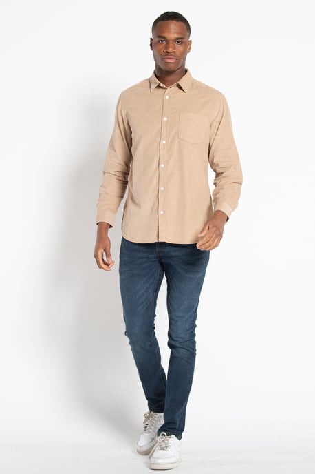 Cotton Long Sleeve Corduroy Shirt