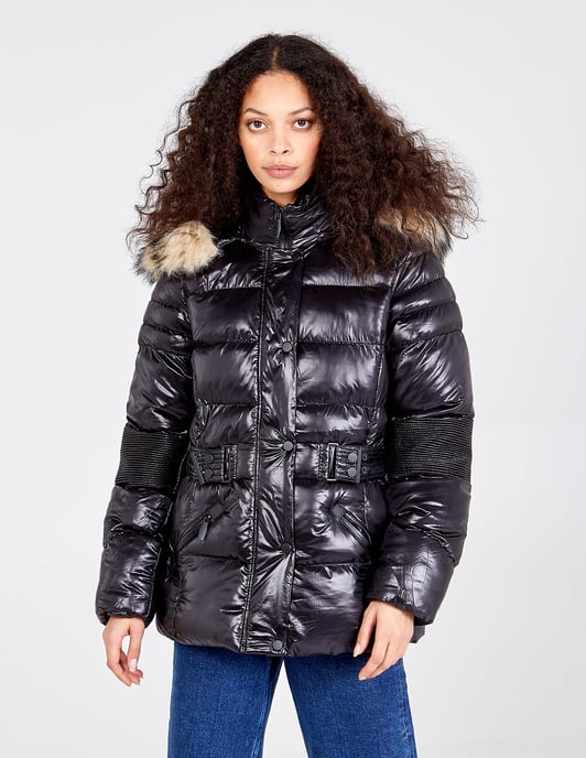 NAHLA - Faux Fur Hood Puffer Coat - Image 3