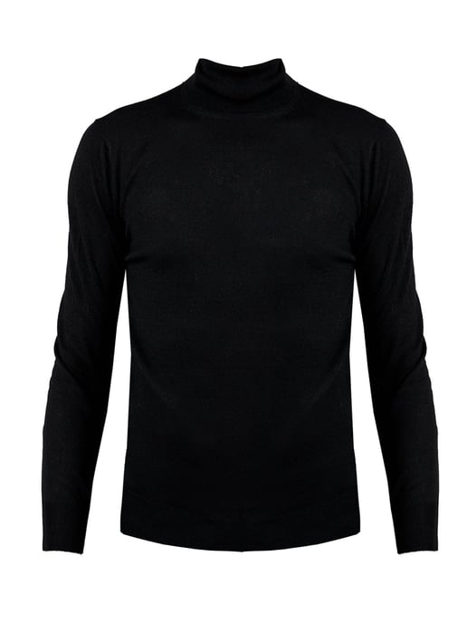 Xagon Man Pullover Turtleneck Men's Black - Image 1