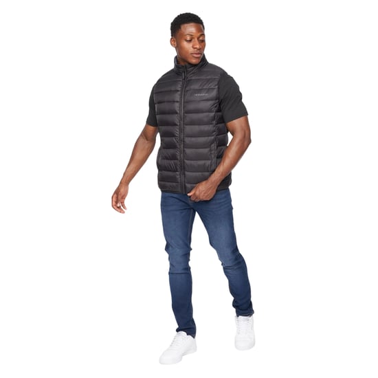 Crosshatch Heren Gattering Gilet (Zwart) - Image 3