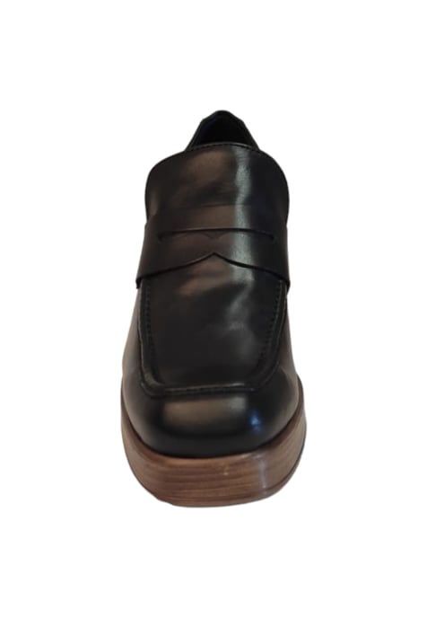 Woman's Monkstrap Shoe Mis Alas color Black