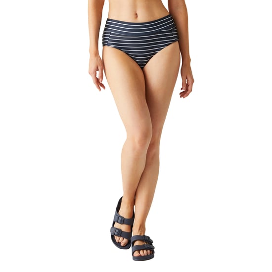 Regatta Womens/Ladies Paloma Striped Swim Briefs (Navy/White)