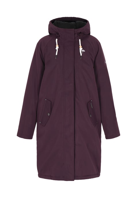 Schmuddelwedda Winter parka Dames donker paars - Image 1