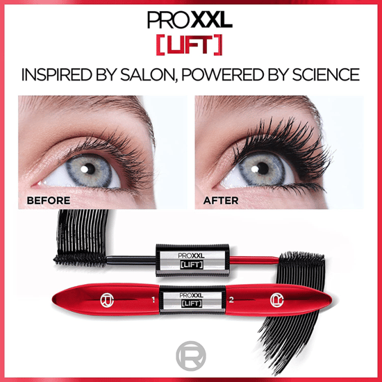 L'Oreal Paris Pro XXL Lift 2 Step Mascara - Black - Image 5
