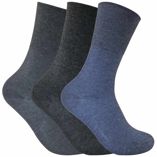 3 Pack Ladies Non Elastic Thermal Diabetic Socks for Poor Circulation - Image 1