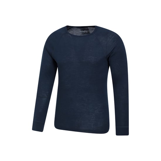 Mountain Warehouse Mens Merino Wool Base Layer Top (Pack of 2) (Navy)