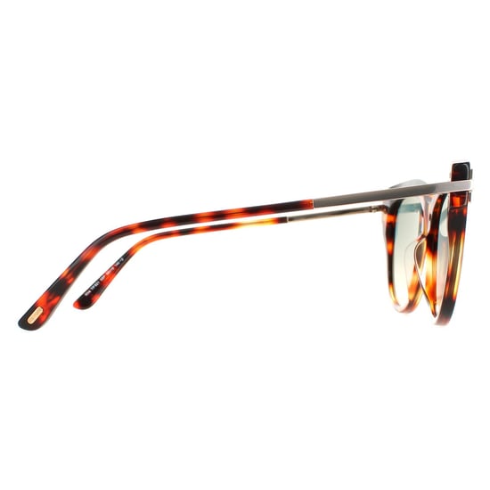 Tom Ford Cat Eye Womens Havana Green Gradient Kira FT0821