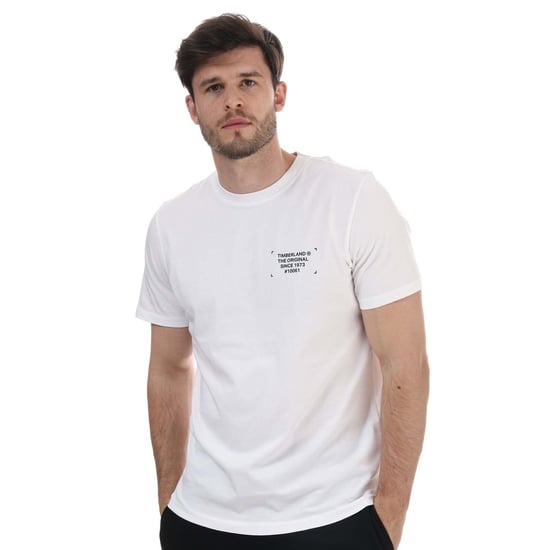 Men's Timberland YC Back Box T-Shirt in White
