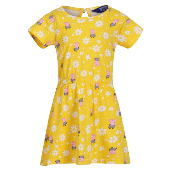 Regatta Baby Girls Peppa Pig Flower Casual Dress (Maize Yellow)