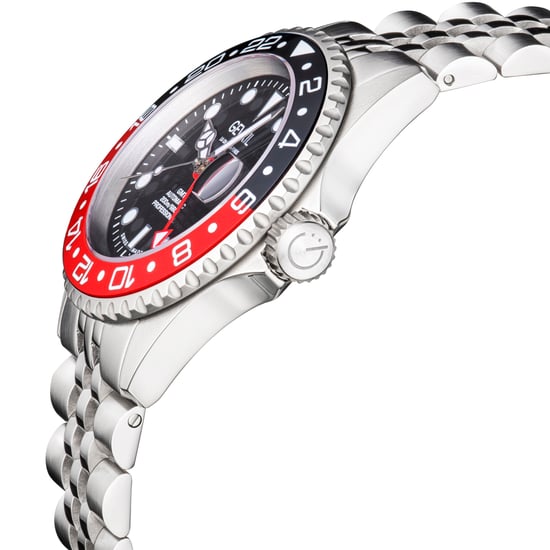 Gevril Men's Wall Street 4954B Swiss Automatic GMT, SW330 Movement Luminous Date Stainless Steel Watch - Image 3