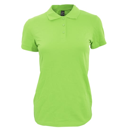 SOLS Dames/dames Perfect Pique Poloshirt met korte mouwen (Appelgroen) - Image 1