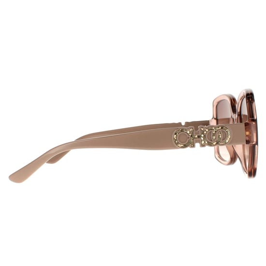 Jimmy Choo Square Womens Crystal Nude Brown Gradient Sunglasses - Image 4