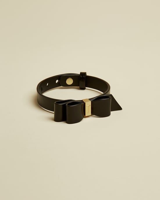 Ted Baker Justine Leather Bow Bracelet, Black