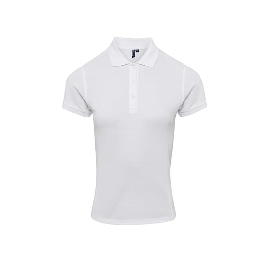 Premier Dames/Dames Coolchecker Plus Poloshirt (Wit) - Image 1