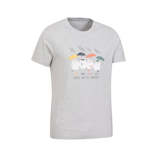 Mountain Warehouse Mens Great British Weather T-Shirt (Grey)