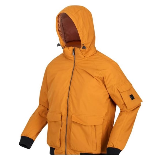 Regatta Mens Faizan Hooded Waterproof Jacket (Cathay Spice)