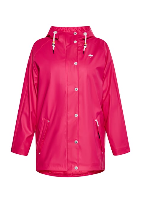 Schmuddelwedda Ronde regenjas Dames Framboos roze - Image 1