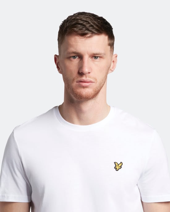 Lyle & Scott Plain T-Shirt in White - Image 5