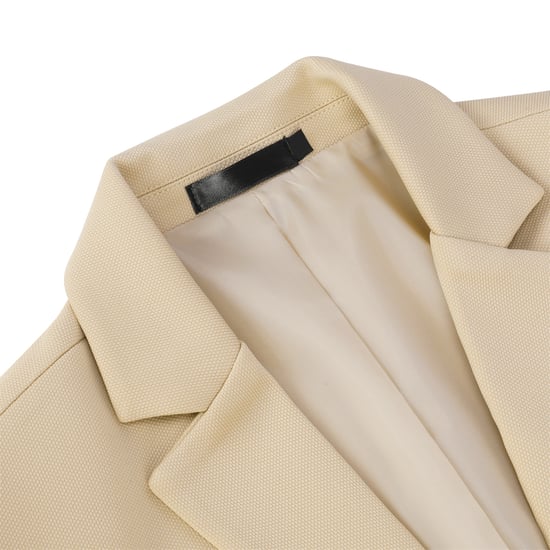 Men's Suit Jacket Slim Fit Coat Business Daily Blazer Beige