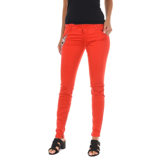 Long trousers with narrow cut hems 70DBF0716-R295 woman