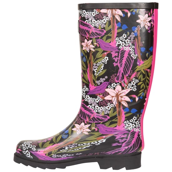 Trespass Womens/Ladies Elena Floral Wellington Boots (Black/Green Print)